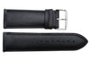 Genuine Smooth Black Leather 26mm Watch Band