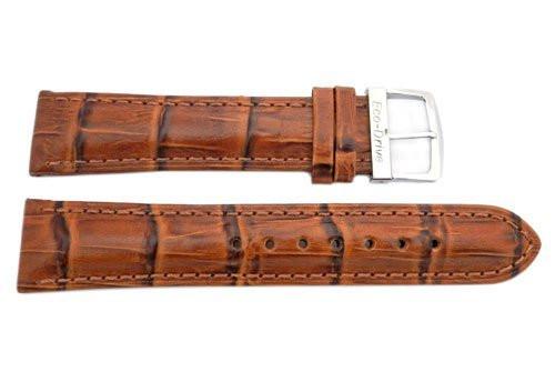 Genuine Citizen Eco-Drive Light Brown Alligator Grain 20mm Leather Watch Strap