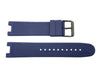 Swiss Army Victorinox Night Vision 21mm Navy Blue Rubber Watch Strap image