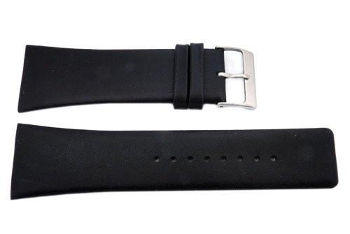 Genuine Skagen Black Genuine Leather 28mm Watch Strap - Screws