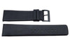 Genuine Skagen Black Smooth Leather 22mm Watch Strap - Pins