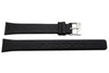 Genuine Skagen Ladies Black Textured Leather 15mm Watch Strap - Screws