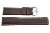 Hirsch Tiger - Brown Genuine Calfleather And Premium Caoutchouc Watch Strap