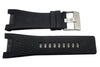 Genuine Diesel Bugout Series Black Textured Leather 32mm Watch Band