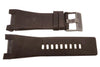 Genuine Diesel Bugout Series Dark Brown Textured Leather 32mm Watch Band