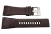 Genuine Diesel Starship Series Dark Brown Textured Leather 30mm Watch Band