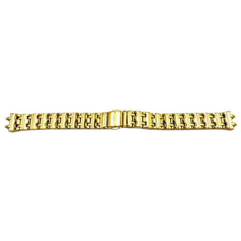 Genuine Seiko Ladies Sporty Gold Tone 14mm Watch Bracelet image
