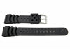 Genuine Seiko Divers Rubber Black 20mm Watch Band image