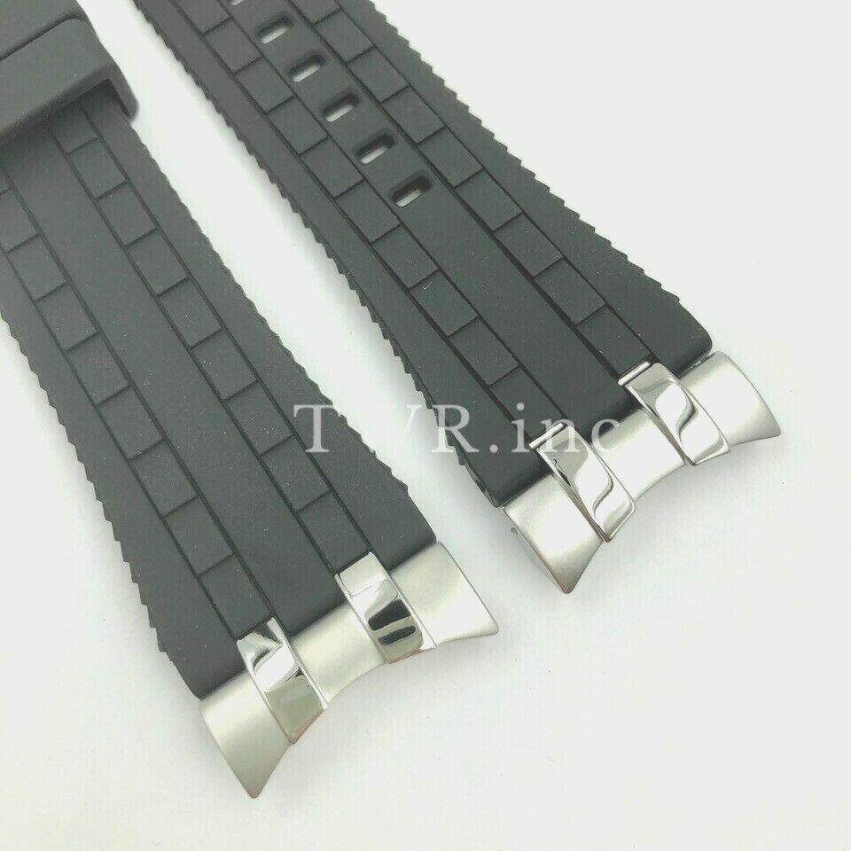 Original Citizen Skyhawk 4-S106061 / JY8051-08E Black Rubber Watch Band Strap image