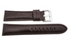 Hadley Roma Smooth Genuine Leather Heavy Padded Brown Watch Strap