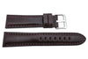 Hadley Roma Smooth Genuine Leather Heavy Padded Wine Watch Strap
