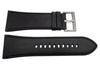 Genuine Armani Exchange Black Smooth Leather 32mm Watch Band