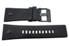 Genuine Diesel Mr. Daddy Series Black Textured Leather 28mm Watch Band