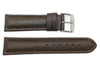 Waterproof Smooth Leather Tapered Stitched Watch Strap image