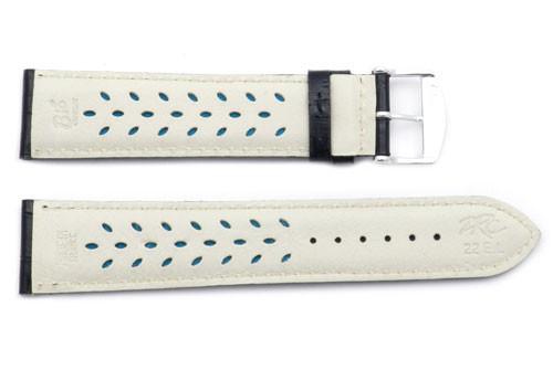 ZRC Genuine Black Leather Alligator Grain Waterproof Anti-Allergic