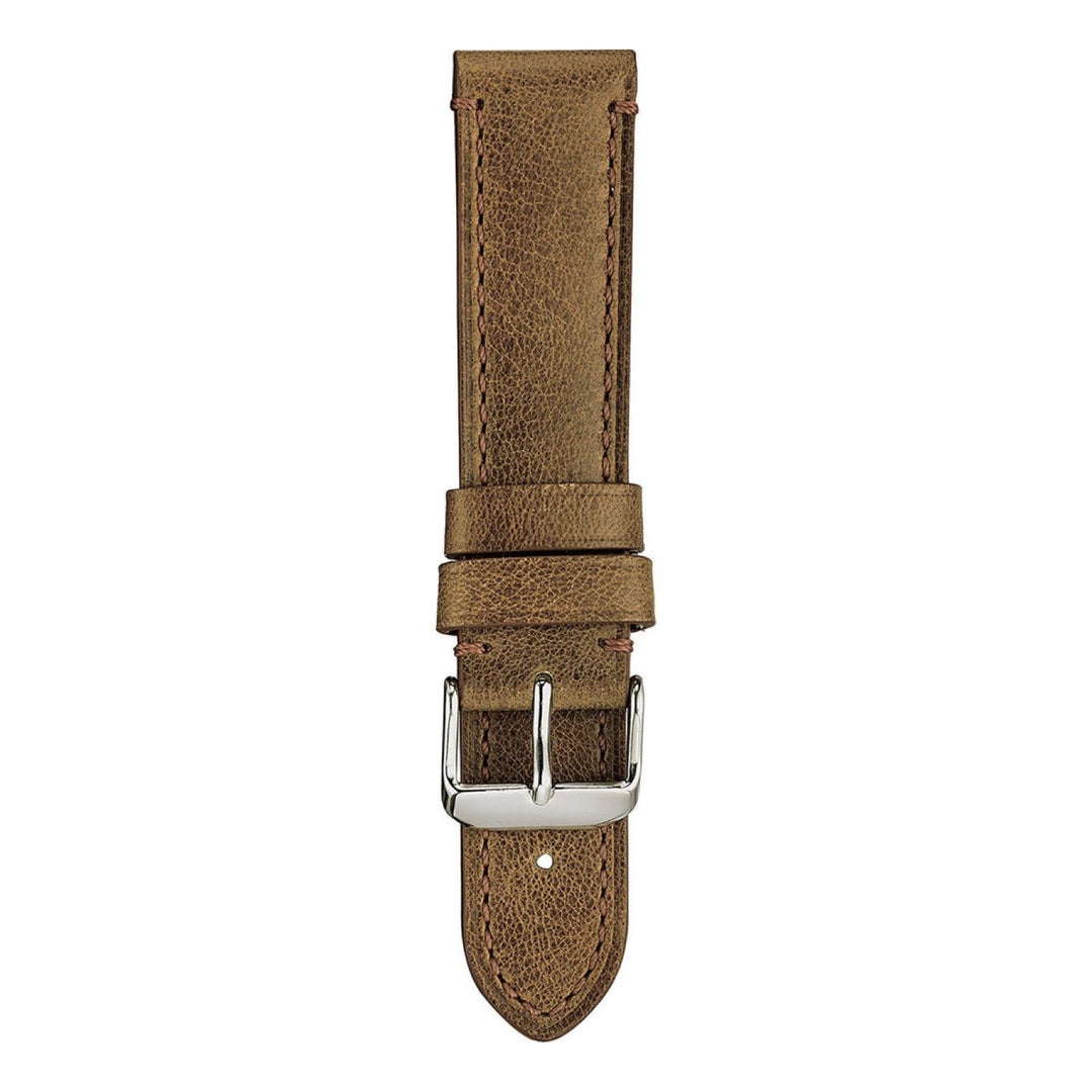 Genuine Camel Leather lined with soft natural nubuck Watch Strap image