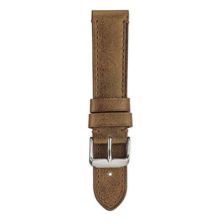 Genuine Camel Leather lined with soft natural nubuck Watch Strap image