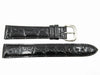 Coach Genuine Crocodile Leather Black 18mm Watch Band image