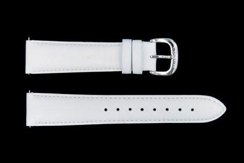 Genuine Coach 19mm White Genuine Smooth Leather Watch Strap image