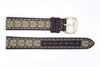 Genuine Coach Dark Brown Leather 15mm Signature Monogram Watch Band image