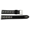 Genuine Coach Black Smooth Leather 15mm Watch Band image