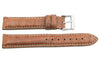 Hadley Roma Tan Genuine Cayman Crocodile Leather Watch Strap