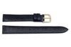 Hadley Roma 18mm Genuine Black Crocodile Flat Short Watch Band