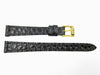 Genuine Movado Alligator Grain Calfskin Leather Black 13mm Watch Band image