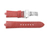 Movado Sport Edition 22mm Red Genuine Lizard Watch Strap image