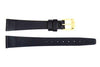Genuine Movado 14mm Black Smooth Leather Watch Strap image