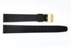 Genuine Movado Black Smooth Leather 17mm Long Length Watch Strap image