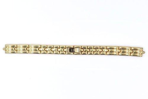 Genuine ESQ Ladies 10mm Gold Tone Polished Watch Bracelet image