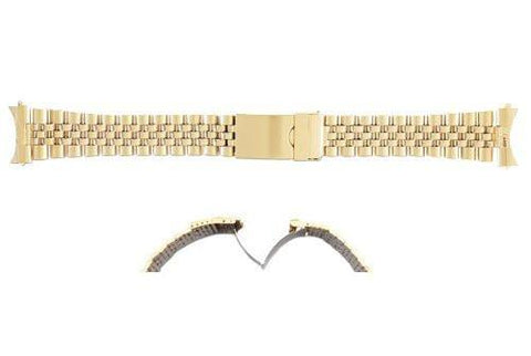 Hadley Roma Rolex Jubilee Style Gold Tone Watch Bracelet
