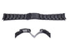 Hadley Roma 20mm Black Tone Rolex Oyster Style Solid Link Watch Bracelet