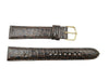 Citizen 18mm Genuine Leather Crocodile Grain Brown Watch Strap image