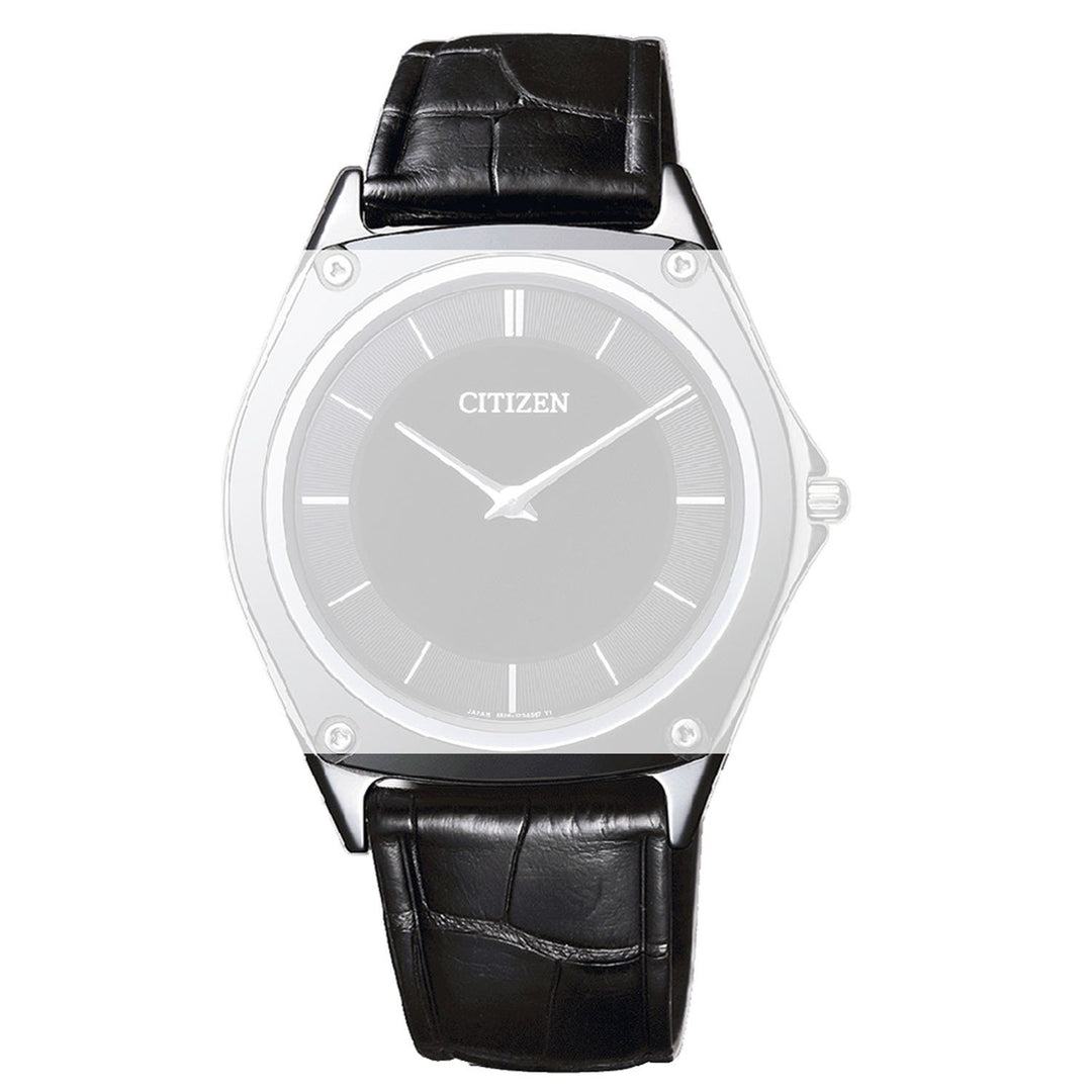 Citizen Black leather strap 19mm AR5014-04E image