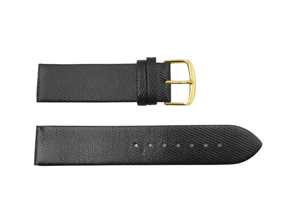 Genuine Citizen Textured Leather 20mm Black Watch Band image