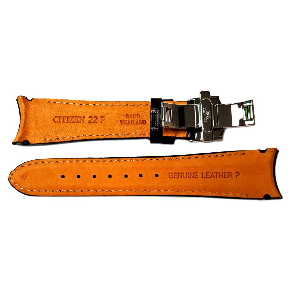 Genuine Citizen Eco-Drive Alligator Grain Short 22mm Watch Strap
