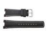 Citizen Black Leather 25mm Integrated Fit with Contrast Stitching Watch Strap image