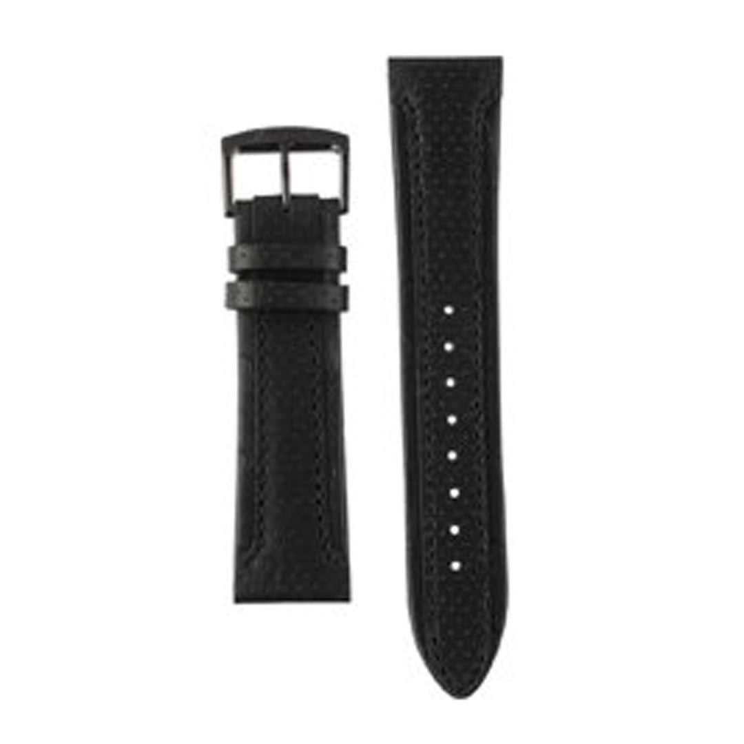 CITIZEN WATCH STRAP BLACK LEATHER 22MM image