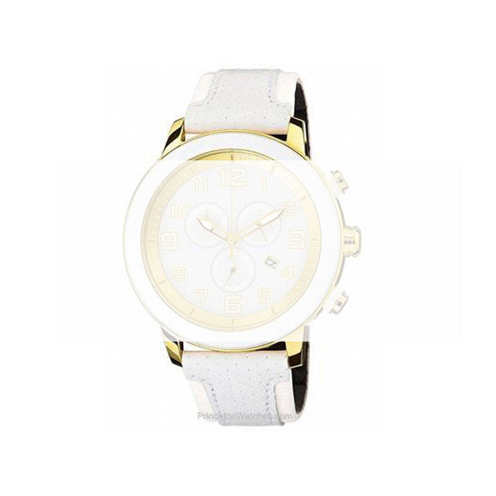 CITIZEN WHITE 22MM LEATHER WATCH STRAP AT2232 image
