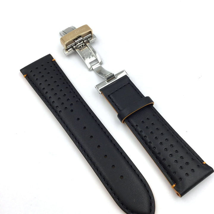 CITIZEN WATCH STRAP BLACK LEATHER 23MM PART # 59-S52795 image