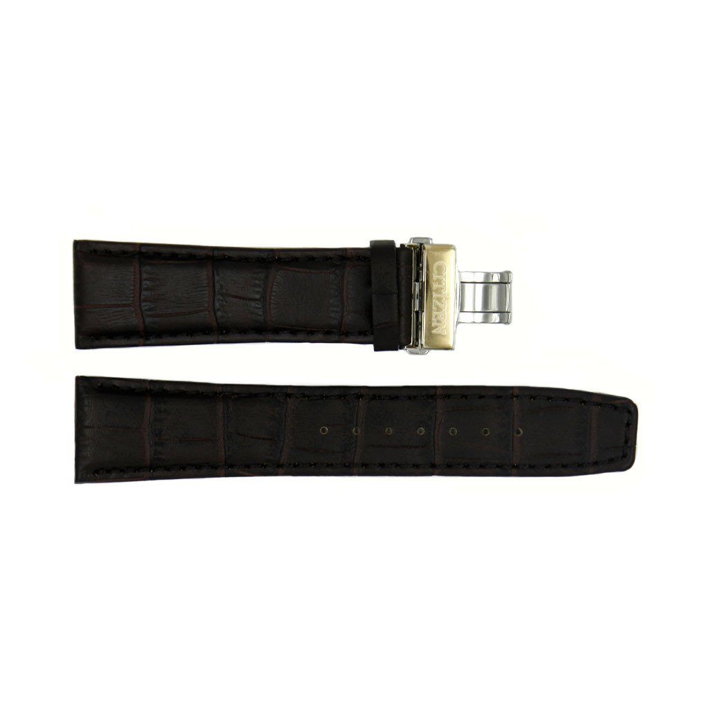 Genuine Citizen Eco Drive Brown Alligator Grain 23mm Leather Watch Strap Total Watch Repair 59 S53283