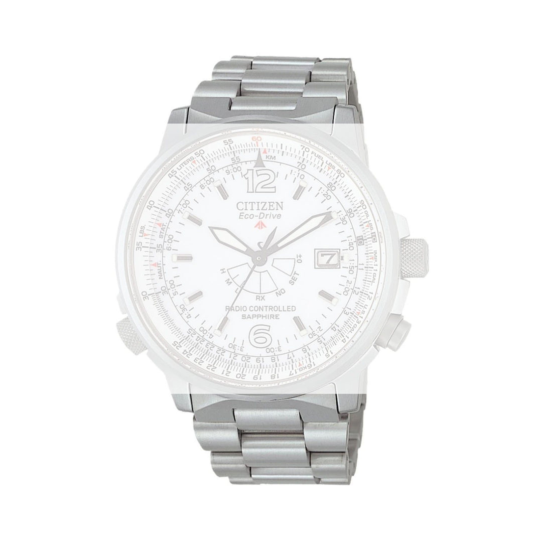 CITIZEN 24MM WATCH BRACELET SILVER TONE TITANIUM image