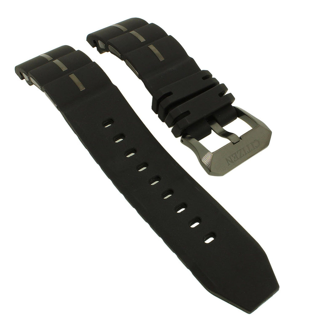 Citizen Black Silicone Rubber Strap 22mm Total Watch Repair