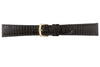 Hadley Roma Cartier Style Genuine Java Lizard Black Leather Watch Strap