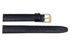Black Movado Style Genuine Java Lizard Flat 15mm Watch Band