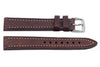 Hadley Roma Shrunken Textured Grain Brown Leather Watch Band