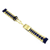Invicta Blue and Gold Steel 26mm Watch Band for Invicta Russian Diver 6634 image