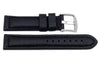 Genuine Heavy Padded Leather Sport Black Watch Strap